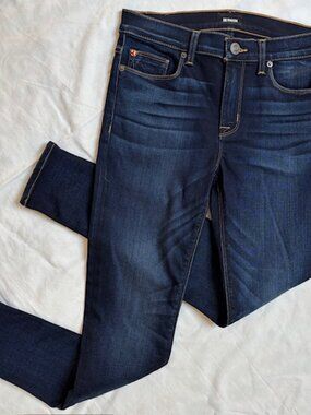 Hudson Nico Midrise Ankle Super Skinny Dark Wash Jeans Size 27
